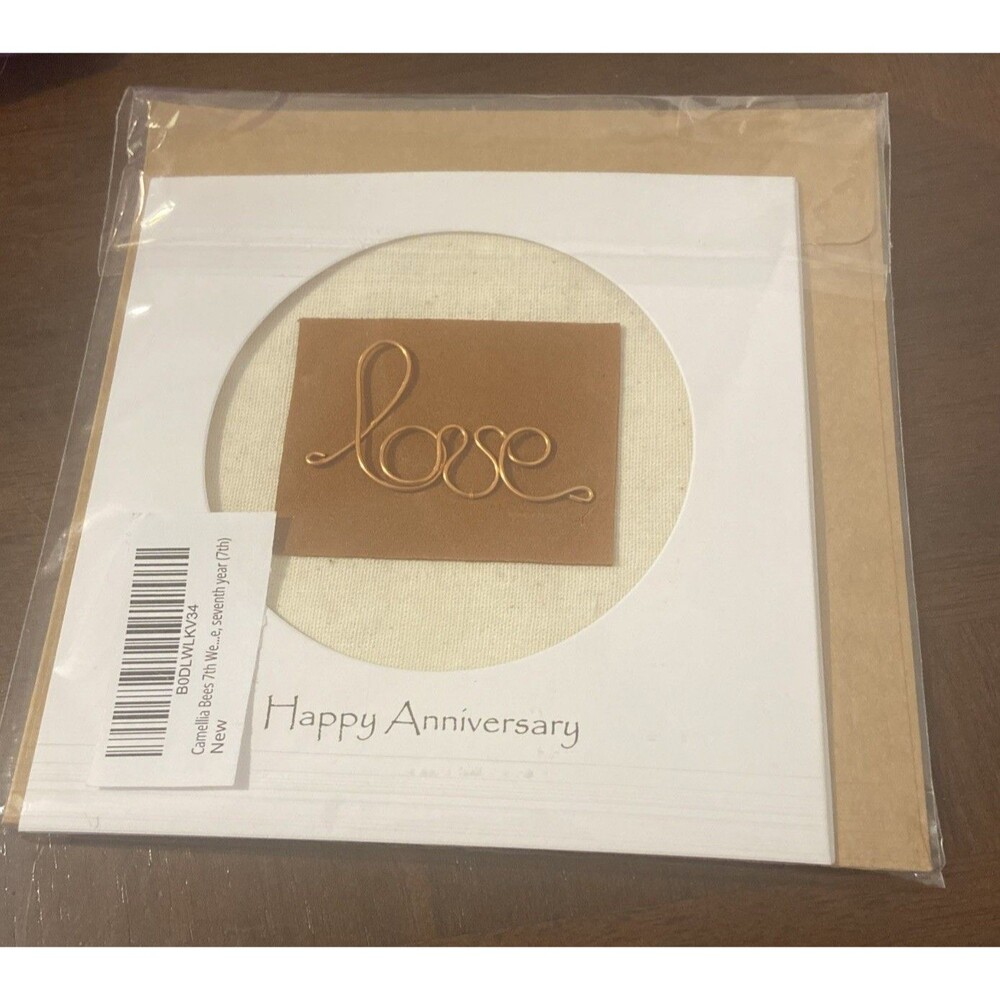 Love/7 Year Anniversary/Wedding/Card-Camellia Bees-BRAND NEW SEALED